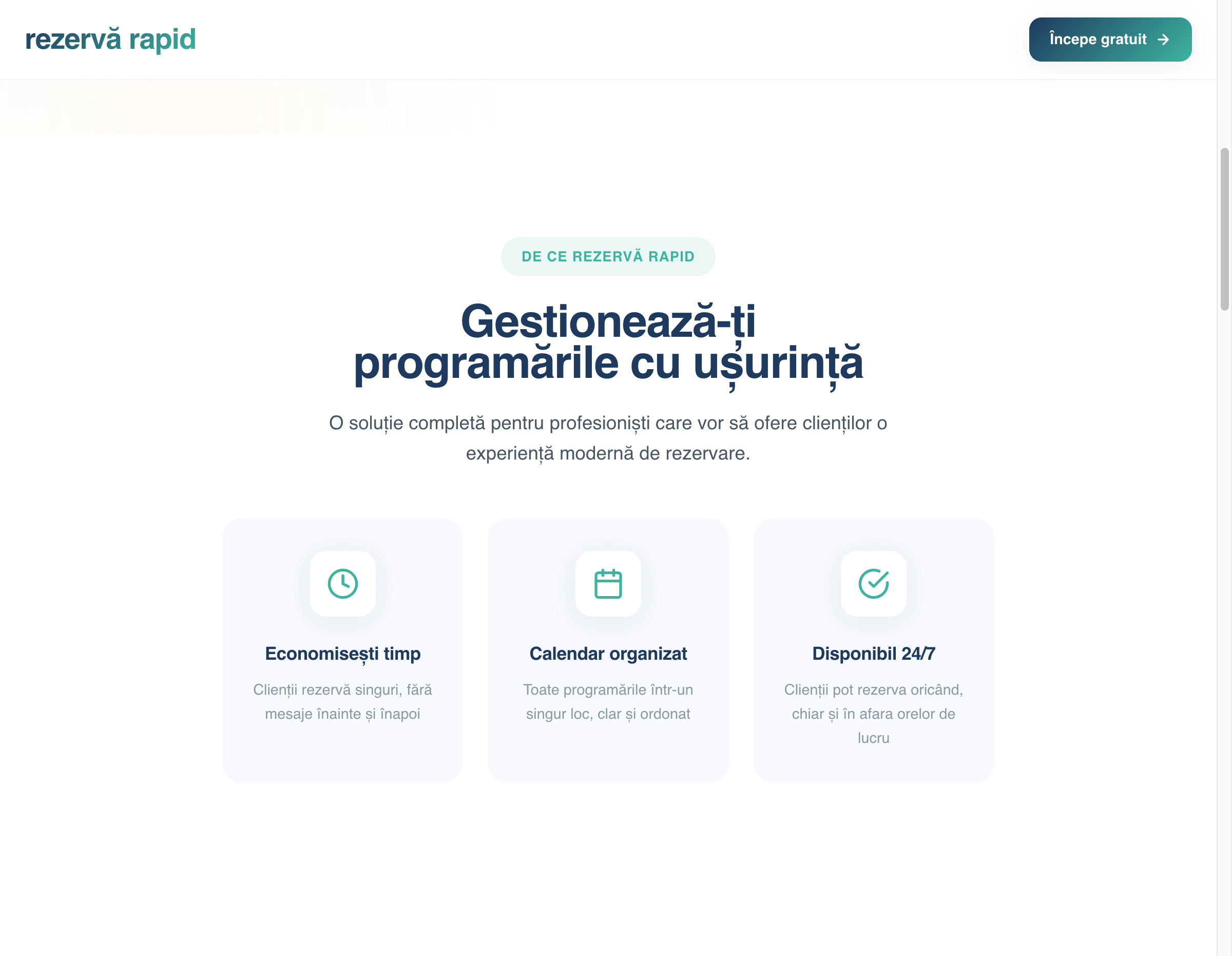 Beneficiile Rezervă Rapid